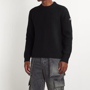 Moose knuckles wool blend Men's Black Sweater| size xxl